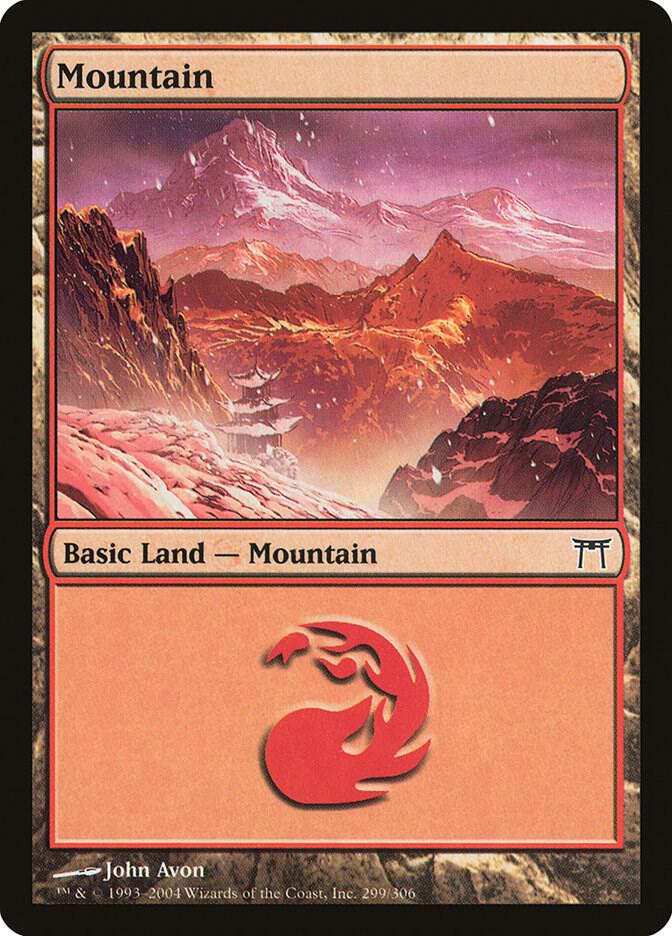 Mountain (299) - Champions of Kamigawa (CHK)