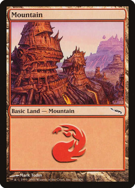 Mountain (299) - Mirrodin (MRD)