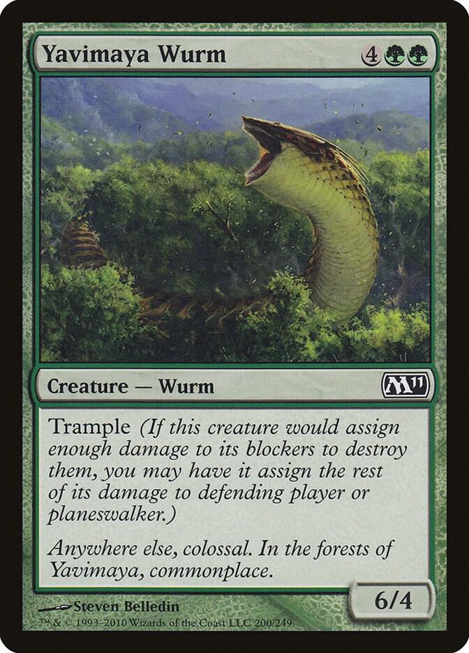 Yavimaya Wurm - Magic 2011 (M11)