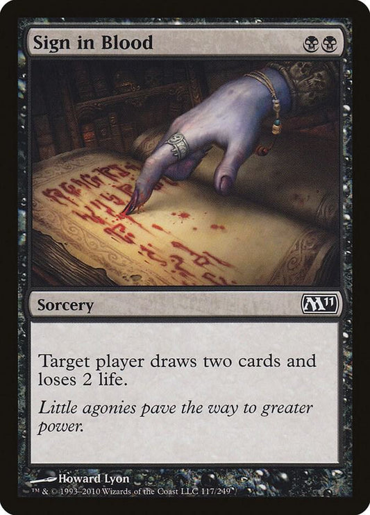 Sign in Blood - Magic 2011 (M11)