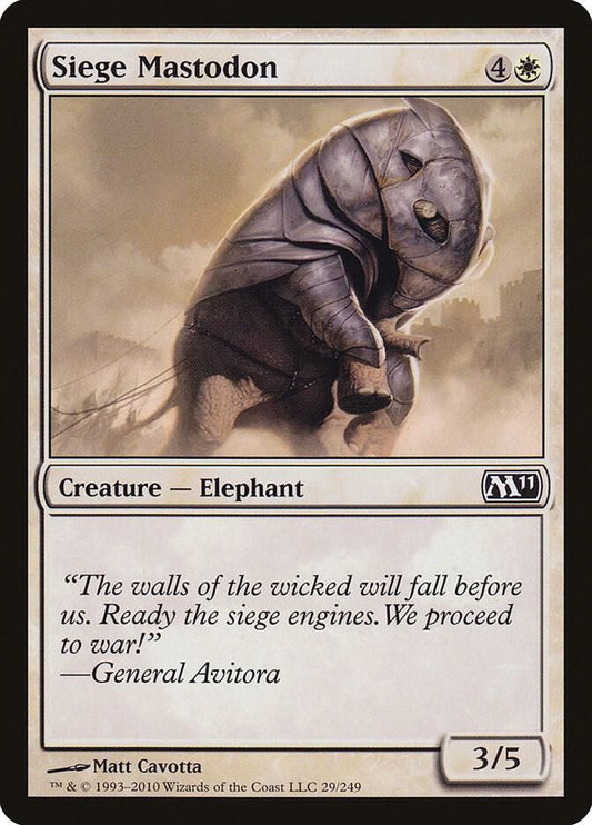 Siege Mastodon - Magic 2011 (M11)