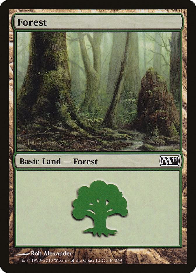 Forest (246) - Magic 2011 (M11)