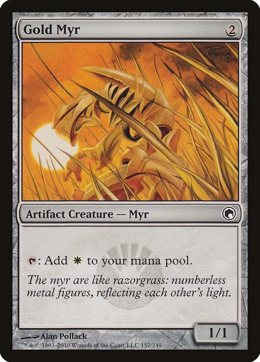 Gold Myr - Scars of Mirrodin (SOM)