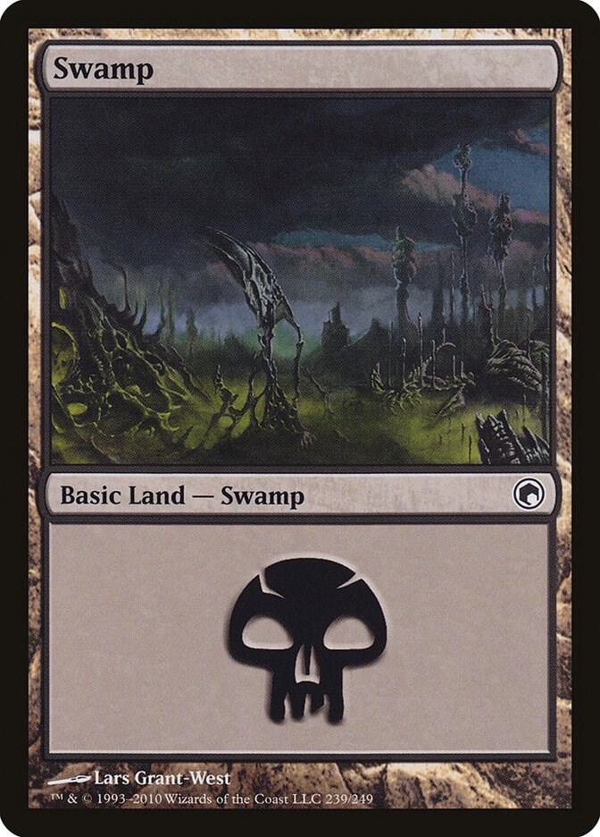 Swamp (239) - Scars of Mirrodin (SOM)