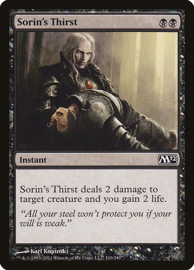 Sorin's Thirst - Magic 2012 (M12)