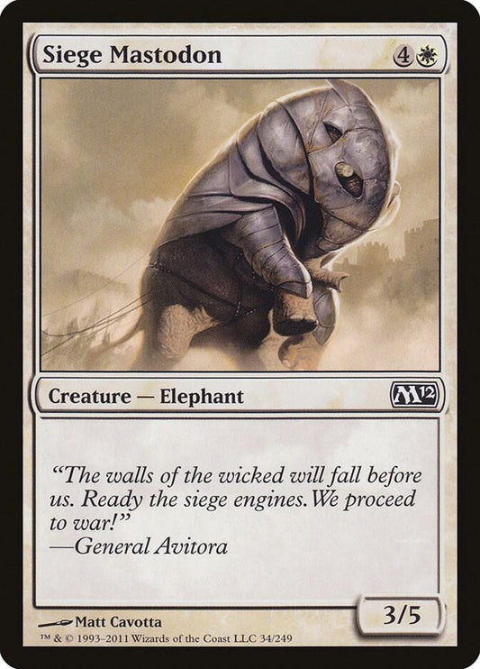 Siege Mastodon - Magic 2012 (M12)