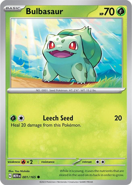 Bulbasaur - 001/165 - SV: Scarlet & Violet 151 (MEW)