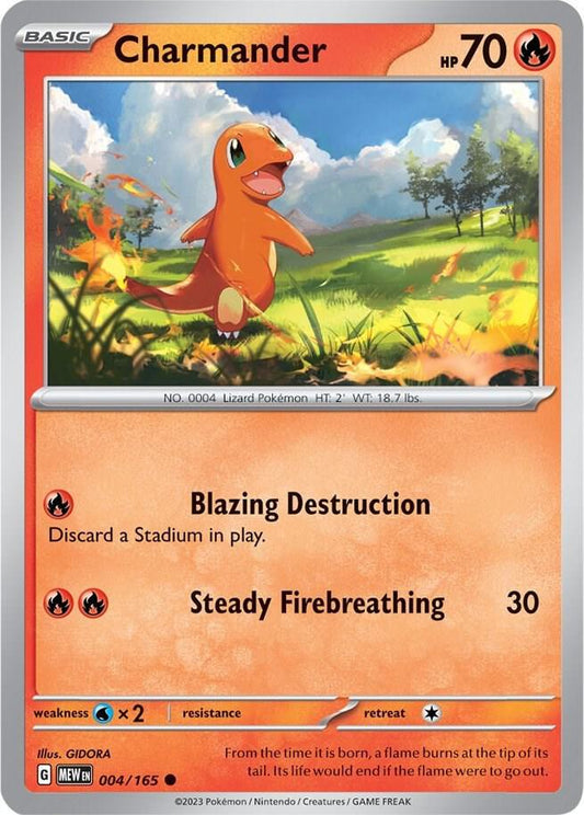 Charmander - 004/165 - SV: Scarlet & Violet 151 (MEW)