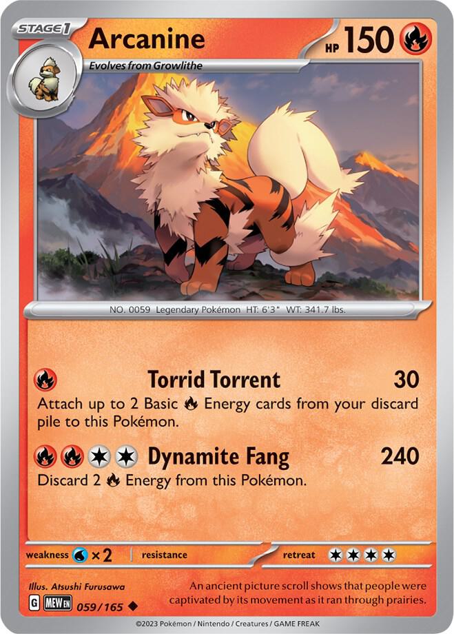 Arcanine - SV: Scarlet & Violet 151 (MEW)