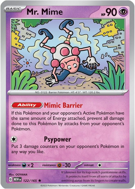 Mr. Mime - 122/165 - SV: Scarlet & Violet 151 (MEW)