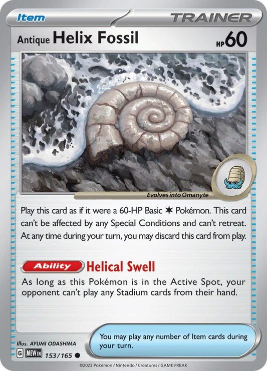 Antique Helix Fossil - SV: Scarlet & Violet 151 (MEW)