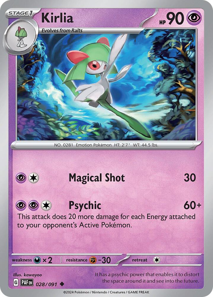 Kirlia - 028/091 - SV: Paldean Fates (PAF)