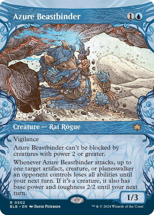 Azure Beastbinder (Showcase) - Bloomburrow (BLB)