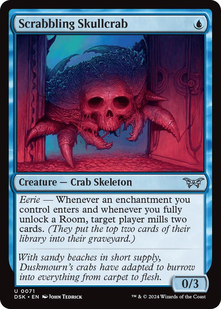 Scrabbling Skullcrab - Duskmourn: House of Horror (DSK)