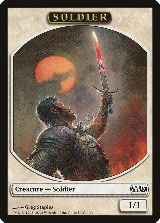 Soldier Token - Magic 2013 (M13)