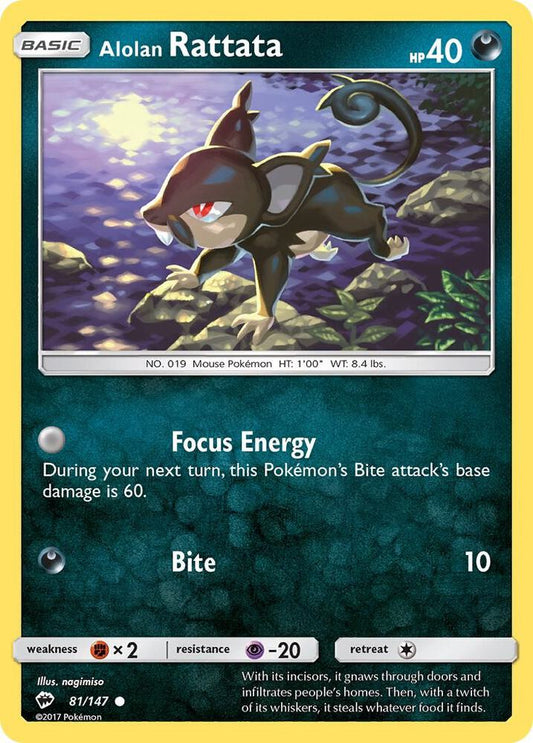 Alolan Rattata - SM - Burning Shadows (SM03)