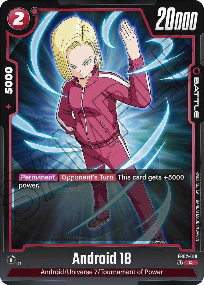 Android 18 - FB02-016 - Blazing Aura (FB02)