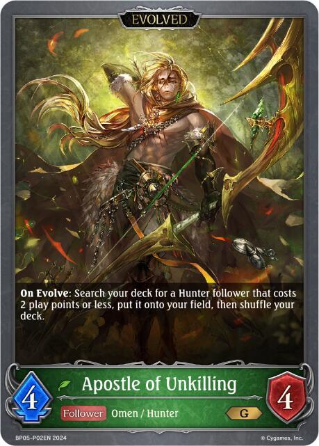 Apostle of Unkilling (Evolved) - P02EN (Foil) - Omens Eternal (BP05)