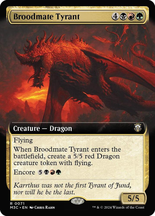 Broodmate Tyrant (Extended Art) - Commander: Modern Horizons 3 (M3C)