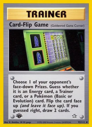 Card-Flip Game (Goldenrod Game Corner) - Neo Genesis (N1)