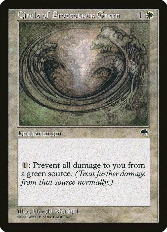 Circle of Protection: Green - Tempest (TMP)