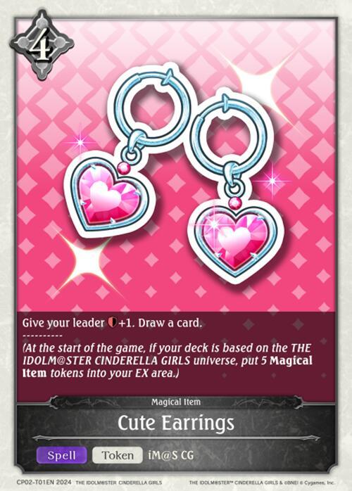 Cute Earrings - THE IDOLM@STER CINDERELLA GIRLS (CP02)