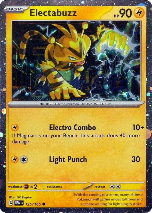 Electabuzz - 125/165 (Cosmos Holo) - Miscellaneous Cards & Products (MCAP)