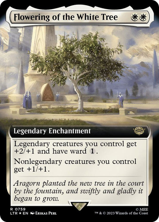 Flowering of the White Tree (Extended Art) (Surge Foil) - Universes Beyond: The Lord of the Rings: Tales of Middle-earth (LTR)