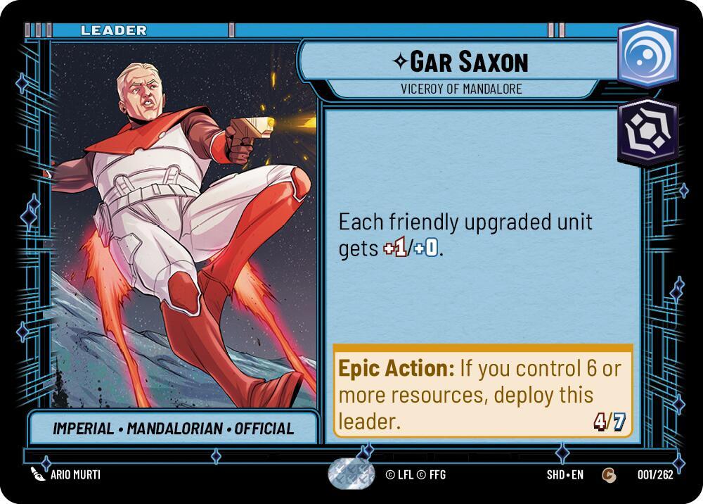 Gar Saxon - Viceroy of Mandalore - Shadows of the Galaxy (SHD)