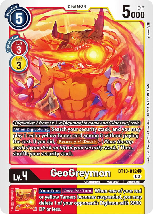 Geogreymon - Versus Royal Knights (BT13)