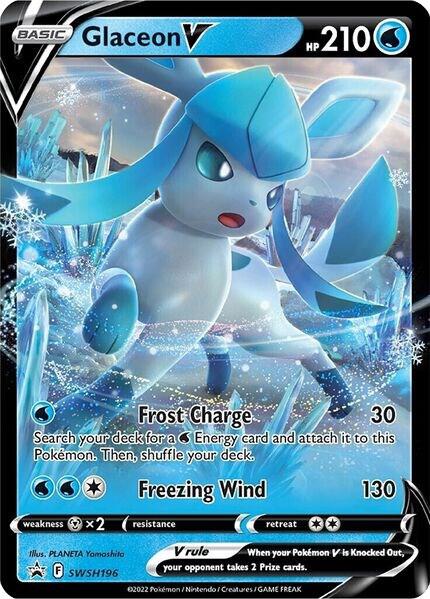 Glaceon V - SWSH196 - SWSH: Sword & Shield Promo Cards (SWSD)