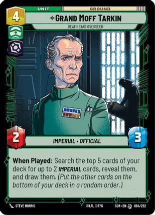 Grand Moff Tarkin - Death Star Overseer - Spark of Rebellion (SOR)