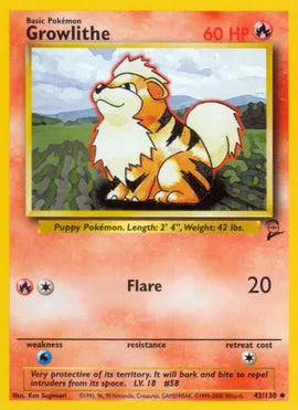 Growlithe - Base Set 2 (BS2)