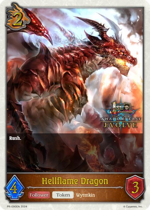 Hellflame Dragon (1st Anniversary Stamp) - Promo