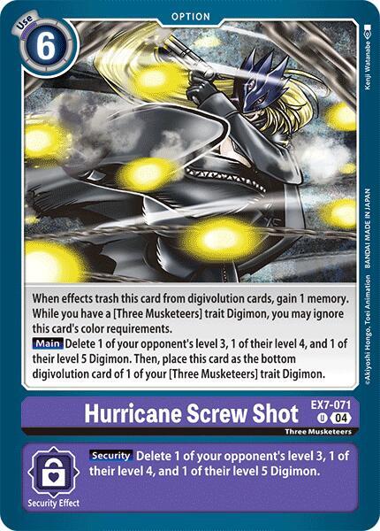 Hurricane Screw Shot - Digimon LIBERATOR (EX07)