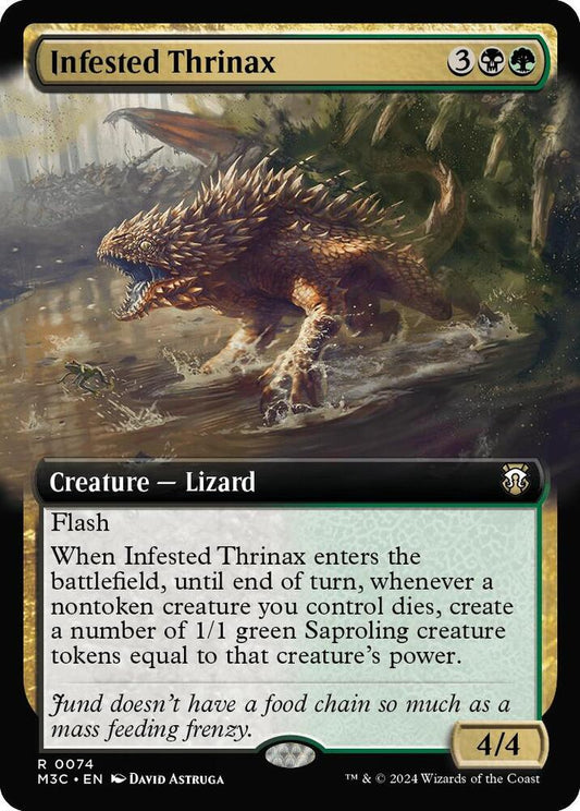 Infested Thrinax (Extended Art) - Commander: Modern Horizons 3 (M3C)