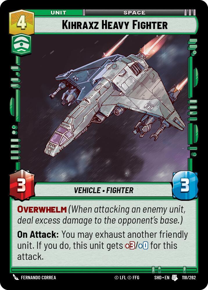 Kihraxz Heavy Fighter - Shadows of the Galaxy (SHD)