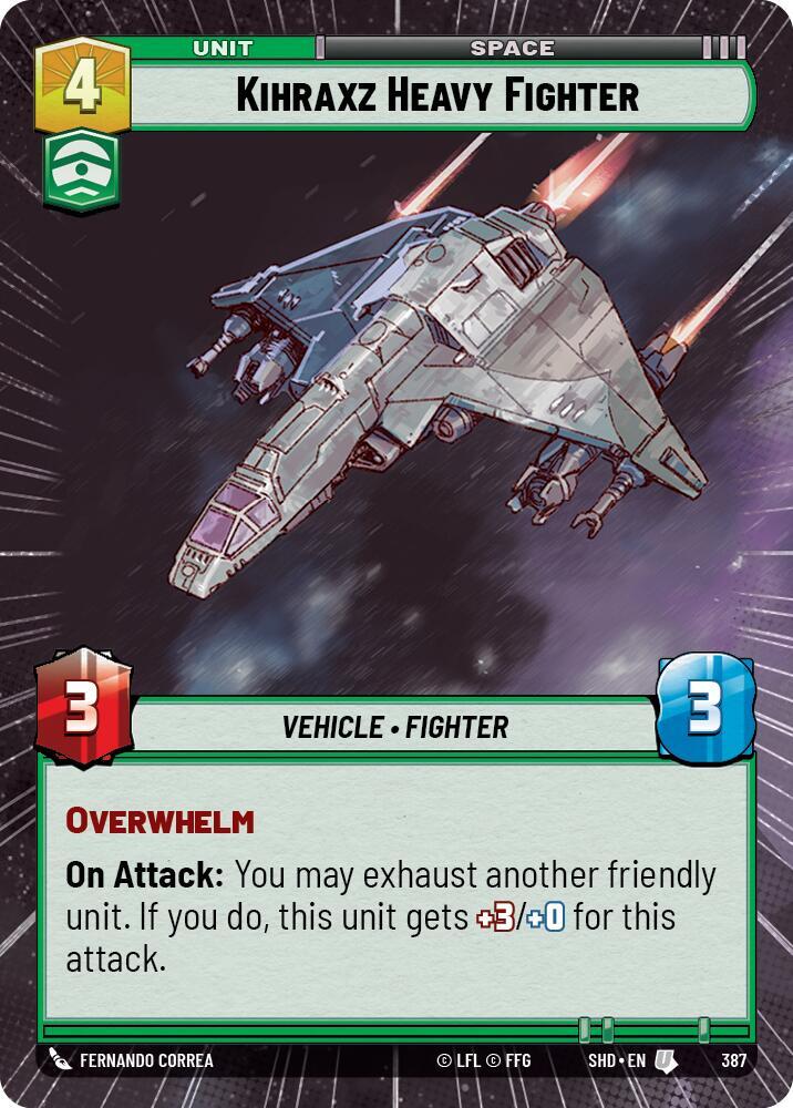 Kihraxz Heavy Fighter (Hyperspace) - Shadows of the Galaxy (SHD)