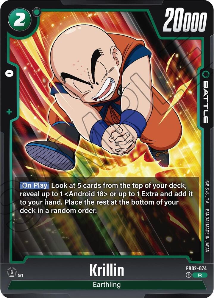 Krillin - FB02-074 - Blazing Aura (FB02)