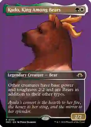 Kudo, King Among Bears (Borderless) - Modern Horizons 3 (MH3)