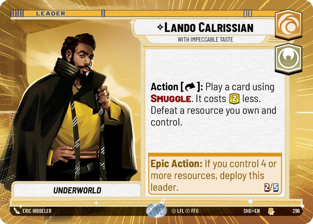 Lando Calrissian - With Impeccable Taste (Hyperspace) - Shadows of the Galaxy (SHD)