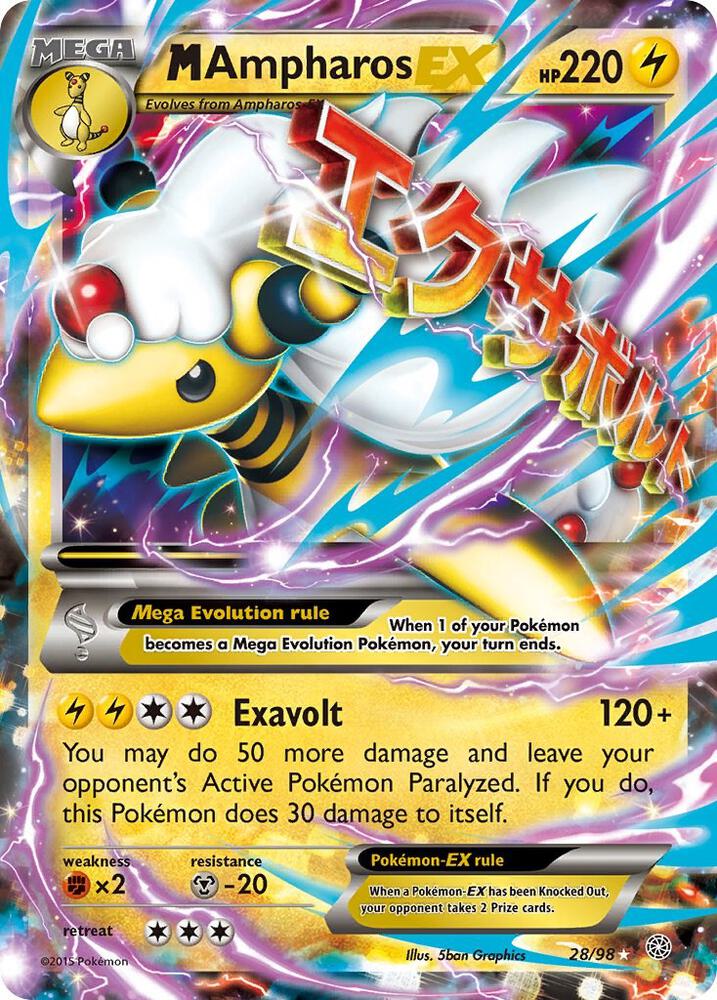 M Ampharos EX - XY - Ancient Origins (AOR)