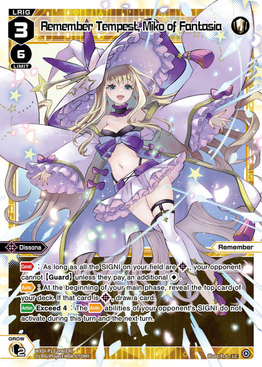 Remember Tempest, Miko of Fantasia - Concord Diva (WXDi-P13)