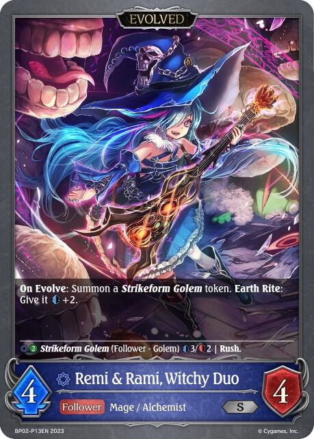 Remi & Rami, Witchy Duo (Evolved) - P13EN (Foil) - Reign of Bahamut (BP02)