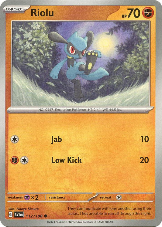 Riolu - 112/198 - SV01: Scarlet & Violet Base Set (SV1)