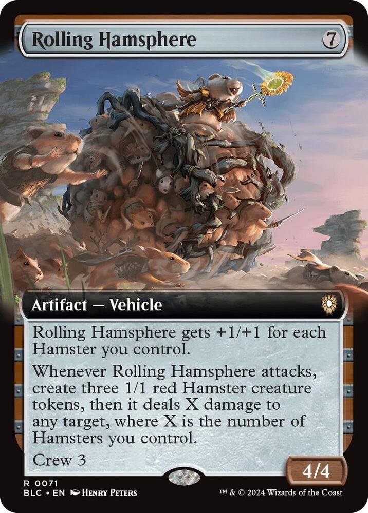 Rolling Hamsphere (Extended Art) - Commander: Bloomburrow (BLC)