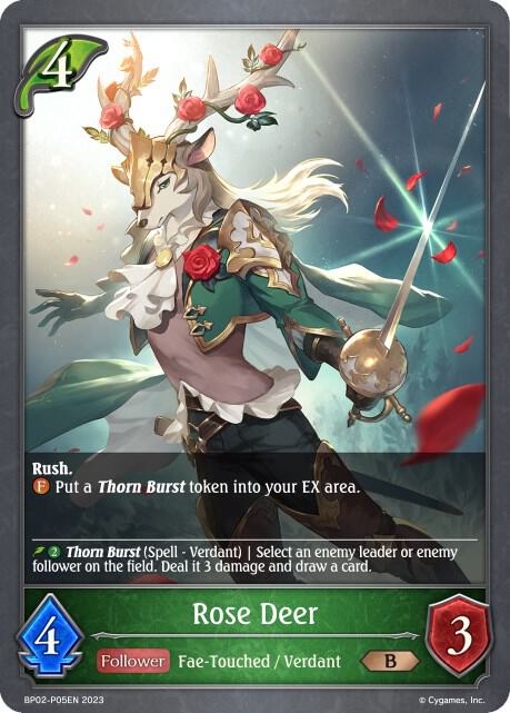 Rose Deer - P05EN (Foil) - Reign of Bahamut (BP02)