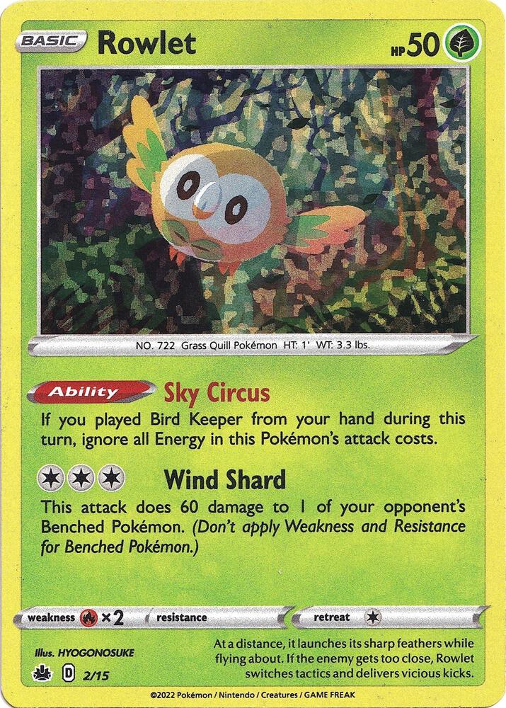 Rowlet - 2/15 - McDonald's Promos 2022 (MCD22)