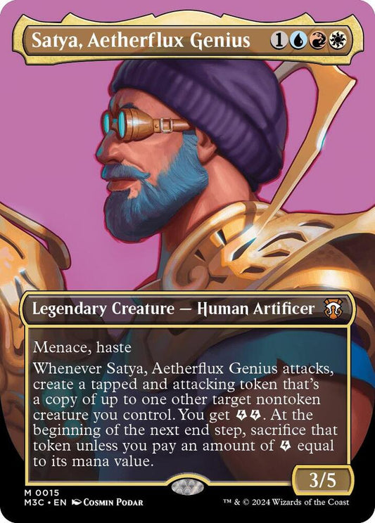 Satya, Aetherflux Genius (Borderless) - Commander: Modern Horizons 3 (M3C)