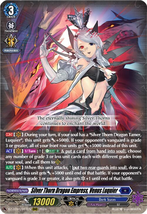 Silver Thorn Dragon Empress, Venus Luquier - Dimensional Transcendence (DZ-BTO3)